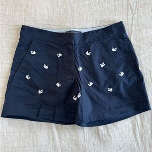 Brooks Brothers "346" Embroidered Blue/White Whale Print Chino Shorts
